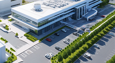 園區(qū)道路掃地機應用