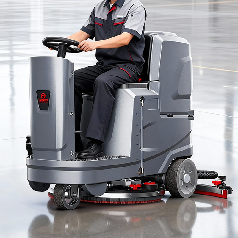 地下車庫清潔提質(zhì)｜和田金葉花物業(yè)攜手YZ-X5雙刷洗地機(jī)，破解萬平車庫清潔難題