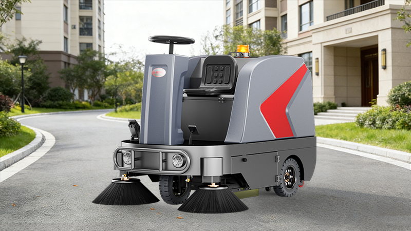 綠境物業(yè)引進(jìn)揚(yáng)子YZ-S5駕駛式掃地機(jī)，開(kāi)啟高效清潔新篇章